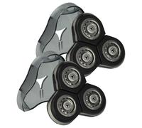 vhbw 2x Têtes de rasoir de remplacement compatible avec Philips RQ1295, RQ1295CC, RQ1285CC, RQ1290, RQ1290CC, RQ1286, RQ1286CC rasoir électrique