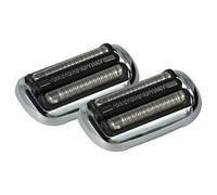vhbw 2x Têtes de rasoir remplacement pour Braun 73S, 81746548 pour rasoir électrique, noir / blanc / argenté
