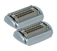 vhbw 2x Têtes de rasoir remplacement pour Braun 94M pour rasoir électrique, argent mat