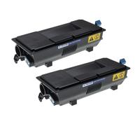 vhbw 2x Toner compatible avec Kyocera ECOSYS P 3045 dn, 3050 dn, 3055 dn imprimante - Cartouches toner compatible + réservoir toner, noir