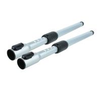 vhbw 2x Tube compatible avec Samsung VCC8570H3KXEN, VCC8570H3KXET, VCC8570H3KXEP, VCC8570NEOP aspirateur - 53,2 - 79,5cm, noir / argenté