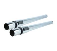 vhbw 2x Tube d'aspirateur compatible avec Kärcher MV2, MV3, MV6, MV4, MV5, BVL 5/1 Bp Pack aspirateur - raccord 35 mm, 60 - 97cm, noir / argenté