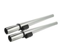 vhbw 2x Tube d'aspirateur compatible avec Nilfisk SALTIX 10, 10 HEPA ECO aspirateur - raccord 32 mm, 60 - 94 cm, noir / argenté, aluminium / plastique
