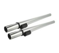 vhbw 2x Tube d'aspirateur compatible avec Nilfisk SALTIX 10, 10 HEPA ECO aspirateur - raccord 32 mm, 60-94 cm, noir/argenté, aluminium/plastique