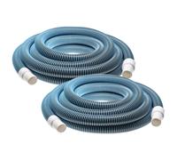 vhbw 2X Tuyau Flexible pour Piscine raccord 32mm 7,6 m pour Skimmer, aspirateur, Filtre - stabilisé UV, résistant au Chlore