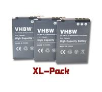 vhbw 3 x Li-Ion Batterie 700mAh (3.6V) pour appareil photo, caméscope Nikon CoolPix AW120, AW120s, AW130 comme EN-EL12.