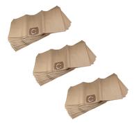 vhbw 30x Sacs compatible avec Thomas INOX 1530, Inox 30, POWER PACK 1630, Silverstar 1035 aspirateur - papier, 33,1cm x 77,7cm, beige