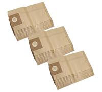 vhbw 30x sacs remplacement pour Kärcher 6.904-259.0, 6.904-351.0, 6.904-406, 6.904-407, 6.904-409, 6.906-101 pour aspirateur - papier, marron