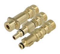 vhbw 3x Adaptateur en kit vers filetage M22 compatible avec Lavor ONE 120, PLUS 130, Extra 135 nettoyeur haute-pression - Raccord rapide