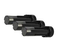 vhbw 3X Batterie Compatible avec ABB Pressofix 208 | SDF-AK210 outil électrique (3300 mAh, NiMH, 2,4 V)