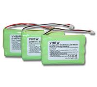 vhbw 3x Batterie compatible avec Agfeo DECT 35, DECT 45, DECT 30 téléphone fixe sans fil (600mAh, 3,6V, NiMH)