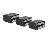 vhbw 3x Batterie compatible avec Aputure AMARAN AL-528C, AMARAN AL-528W, AMARAN AL-528S caméra vidéo caméscope (6000mAh, 7,2V, Li-ion)