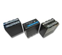 vhbw 3x Batterie compatible avec Aputure AMARAN AL-528C, AMARAN AL-528W, AMARAN AL-528S caméra vidéo caméscope (10400mAh, 7,4V, Li-ion)