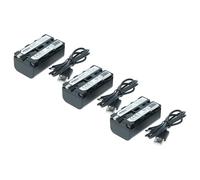 vhbw 3X Batterie Compatible avec Atomos Ninja 10-bit DTE Appareil Photo (2000mAh, 7,4V, Li-ION)