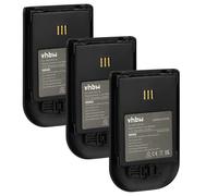 vhbw 3x Batterie compatible avec Avaya 3720, 3740, 3725 téléphone fixe sans fil (930mAh, 3,7V, Li-ion) noir