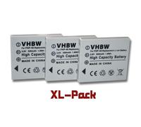 vhbw 3x Batterie compatible avec BenQ DC série E600, DC-5330 appareil photo (500mAh, 3,6V, Li-ion)