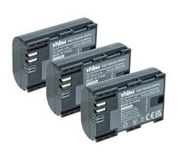 vhbw 3x Batterie compatible avec Blackmagic Micro Studio Camera 4K, Micro Cinema Camera 4K appareil photo (1300mAh, 7,2V, Li-ion), puce d'information
