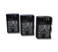 vhbw 3x Batterie compatible avec Blackmagic Micro Studio Camera 4K, Micro Cinema Camera 4K appareil photo (2000mAh, 7,2V, Li-ion), puce d'information