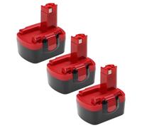 vhbw 3x Batterie compatible avec Bosch PDR 14.4V/N, PKS 14.4V, PSB 14, PSB 14.4V, PSR 14.4, PSR 14.4/N, PLI 14 outil électrique (2000 mAh, NiMH, 14,4 V)