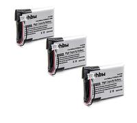 vhbw 3X Batterie Compatible avec Britsh Telekom Granite téléphone Fixe sans Fil (500mAh, 3,7V, Li-polymère)