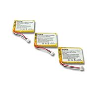 vhbw 3X Batterie Compatible avec Britsh Telekom Granite téléphone Fixe sans Fil (500mAh, 3,7V, Li-polymère)