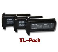 vhbw 3x Batterie compatible avec Canon EOS 1Ds Mark II, 1D Mark II N, 1D Mark II appareil photo (1500mAh, 12V, NiMH)