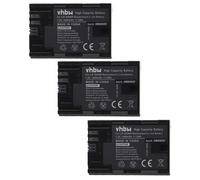 vhbw 3x Batterie compatible avec Canon EOS 60D, 5D Mark III, 5D Mark IV, 6D, 60Da, 5DS, 5DS R, 70D, 6D Mark II, 5D Mark II appareil photo (1600mAh, 7