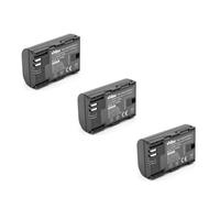 vhbw 3x Batterie compatible avec Canon EOS 80D, R5, R6, 7D Mark II, 70D, 90D, R, R7, 6D Mark II, R5 C, 7D appareil photo (1300mAh, 7,2V, Li-ion), puc