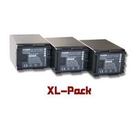 vhbw 3x Batterie compatible avec Canon Legria HF M40, HF M36 HD, HF M36 caméra vidéo caméscope (2400mAh, 7,2V, Li-ion) avec puce d'information - Remplacement pour BP-827