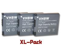 vhbw 3x Batterie compatible avec Canon PowerShot ELPH 340 HS, ELPH 115 HS, ELPH 130 HS, SX400 IS, ELPH 320 HS appareil photo (500mAh, 3,7V, Li-ion)