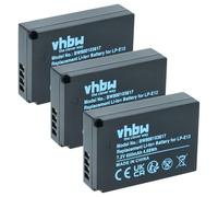 vhbw 3X Batterie Compatible avec Canon PowerShot SX70 HS
