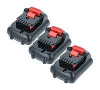vhbw 3X Batterie Compatible avec Dewalt DCS310S1, DCS310, DCS310N, DCS310S2, DCS310D2-QW, DCR027-QW, DCS310B Outil électrique (2000 mAh, Li-ION, 12 V)