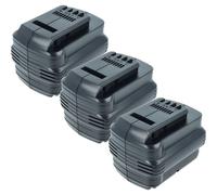 vhbw 3x Batterie compatible avec Dewalt DW004K, DW004K-2, DC224KB, DW004, DW005, DW004K2C, DW004K2H outil électrique (2000 mAh, NiMH, 24 V)