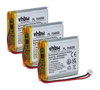 vhbw 3x Batterie compatible avec Fatboy Transloetje, Edison the petit lampe de chevet, de salon (1600mAh, 3,7V, Li-polymère)