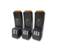 vhbw 3x Batterie compatible avec Festo Festool CCD12, C12GG, C12DUO, C12CE-NC-C45-Plus, CCD12ES-C, CCD12ES outil électrique (2100 mAh, NiMH, 12 V)