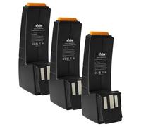 vhbw 3X Batterie Compatible avec Festo/Festool CDD12FX, CDD12ESC, CDD12ES, CDD12MH Outil électrique (3300 mAh, NiMH, 12 V)