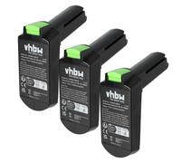 vhbw 3x Batterie compatible avec Festool TXS Li, TXS 2.6 Li Set, TXS 2.6 Li Plus outil électrique (2000 mAh, Li-ion, 10,8 V)