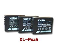 vhbw 3x Batterie compatible avec Fujifilm X-E2S, X-Pro3, X-Pro2, X-H1, X-E3, X-E1, X-E2, X-M1, X-E4, X-Pro 1 appareil photo (800mAh, 7,2V, Li-ion)