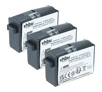 vhbw 3X Batterie Compatible avec Garmin Virb 360 caméra vidéo caméscope (1250mAh, 3,8V, Li-ION)