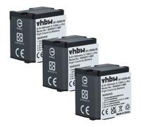 vhbw 3x Batterie compatible avec Garmin Virb X, X compact, XE caméra vidéo caméscope (980mAh, 3,8V, Li-polymère)