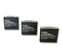 vhbw 3x batterie compatible avec GN Netcom Jabra 9120, 9125, GN9120, GN9120 Flex casque audio comme 14151-01, AHB602823, u.a (340mAh, 3.7V, Polymer)