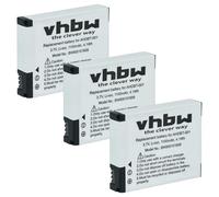 vhbw 3X Batterie Compatible avec GoPro HD Naked Hero