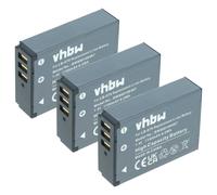vhbw 3x Batterie compatible avec Kodak Pixpro S-1, AZ652, AZ651 Astro Zoom, AZ651, S1, AZ901 appareil photo (1150mAh, 7,4V, Li-ion)
