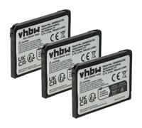 vhbw 3x Batterie compatible avec M-E FS-2.1, FS-2 radio talkie-walkie (700mAh, 3,7V, Li-ion)