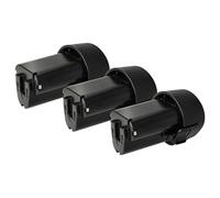 vhbw 3X Batterie Compatible avec Makita FD01Z, FD01W, DT01, DK1490, DK1488, HP330, DT01W, FD01, DT01Z Outil électrique (2000 mAh, Li-ION, 10,8 V)