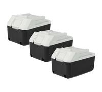 vhbw 3x Batterie compatible avec Makita TD127DWE, UH522D, MT071E, MDF452DWEG, TD127D, TD127D Impact Driver outil électrique (3000 mAh, Li-ion, 18 V)
