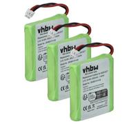 vhbw 3x NiMH Batterie 600mAh (2.4V) combiné téléphonique, téléphone fixe Medion MD81877, MD82711, MD82772, MD82877. Remplace: 5M702BMX, GP0827.