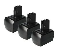 vhbw 3X Batterie Compatible avec Metabo BZ 12 SP, SSP 12, BSZ 12 Impuls, BSZ 12 Premium, BS 12 SP, BSZ 12 Outil électrique (1500 mAh, NiMH, 12 V)