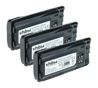 vhbw 3X Batterie Compatible avec Motorola RMV2080, XT460, XT420, XT660d Radio Talkie-walkie (3500mAh, 3,7V, Li-ION)