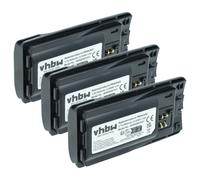 vhbw 3X Batterie Compatible avec Motorola RMV2080, XT460, XT420, XT660d Radio Talkie-walkie (3500mAh, 3,7V, Li-ION)